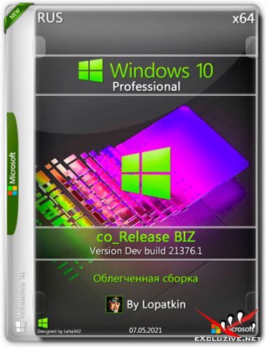 Windows 10 Pro x64 21376.1 co_Release BIZ (RUS/2021)