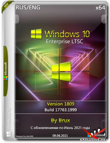 Windows 10 Enterprise LTSC x64 1809.17763.1999 by Brux (RUS/ENG/2021)