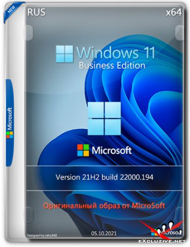 Windows 11 Business Edition x64 10.0.22000.194 -    Microsoft (RUS/2021)